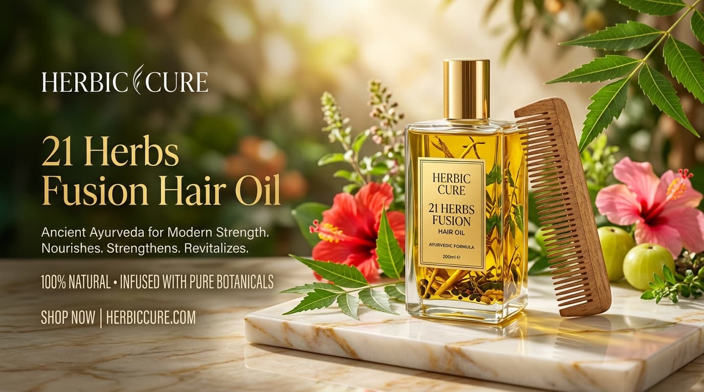 Herbic Cure - 21 Herbs Fusion Hair Oil